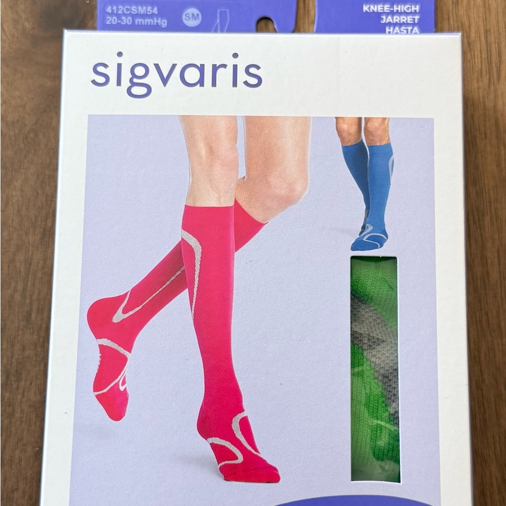Sigvaris Women’s Knee-High Compression Socks in Pink